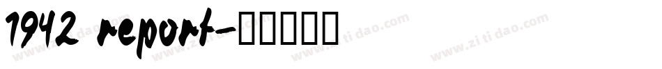 1942 report字体转换